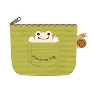 Pickles the frog small flat pouch / coin purse / bag
